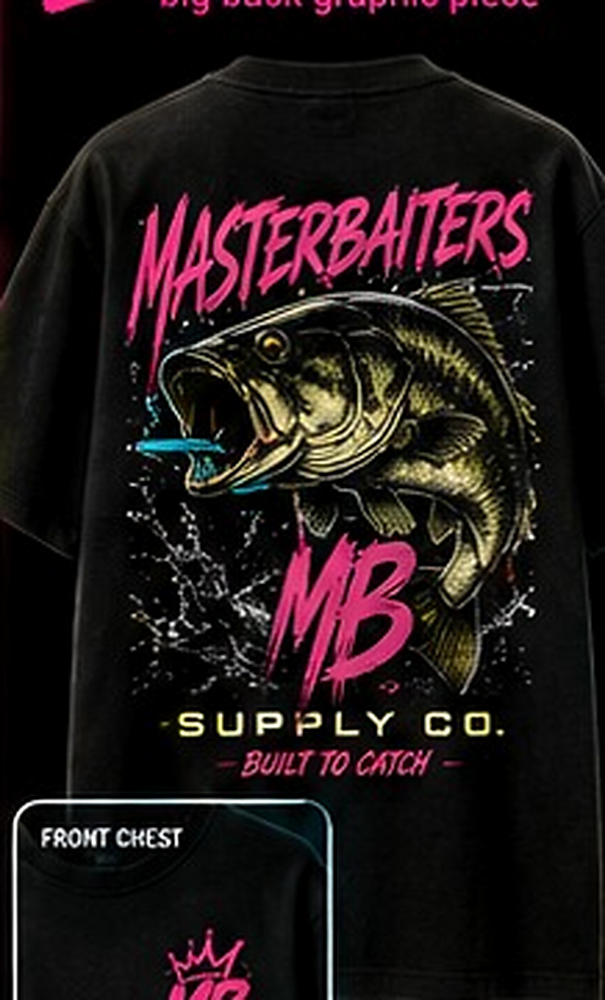 Oversized fishing streetwear tee